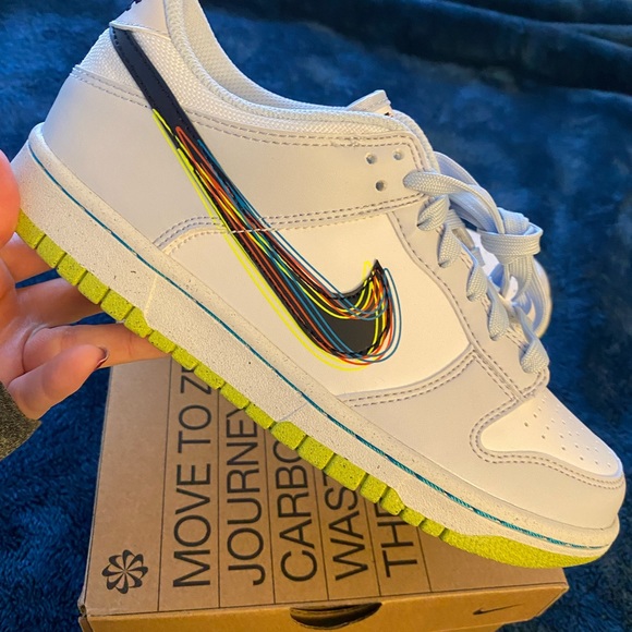 The Nike dunk low 3D swoosh Grey - Picture 2 of 6